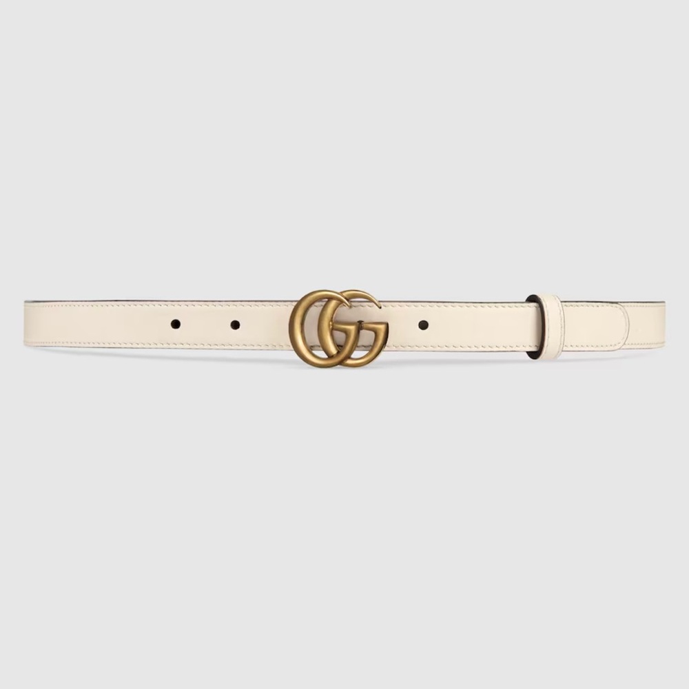 New Authentic Gucci Leather Belt - SZ Gucci 95 28 / 8 pants -  GG Mormont Thin